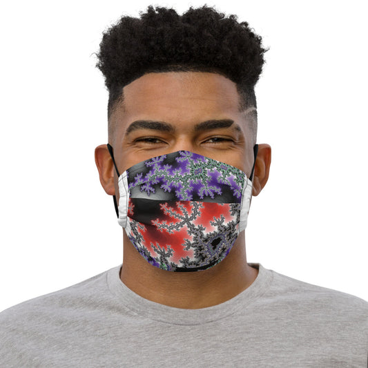 Premium face mask Fractal Trident
