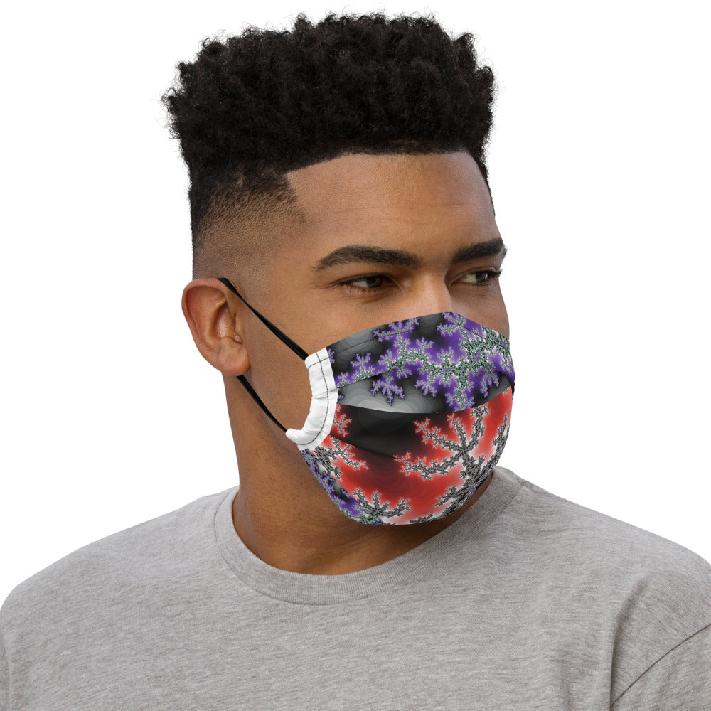 Premium face mask Fractal Trident