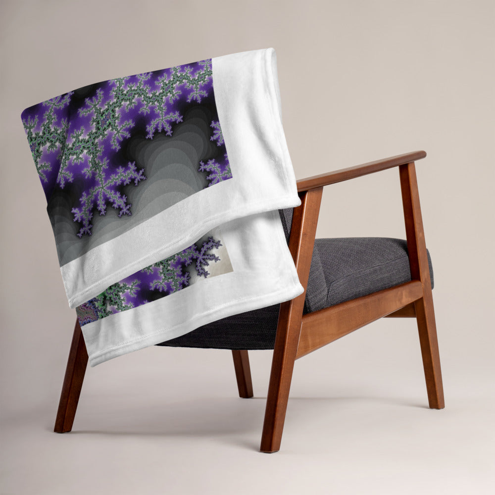 Throw Blanket Crystal Fractal