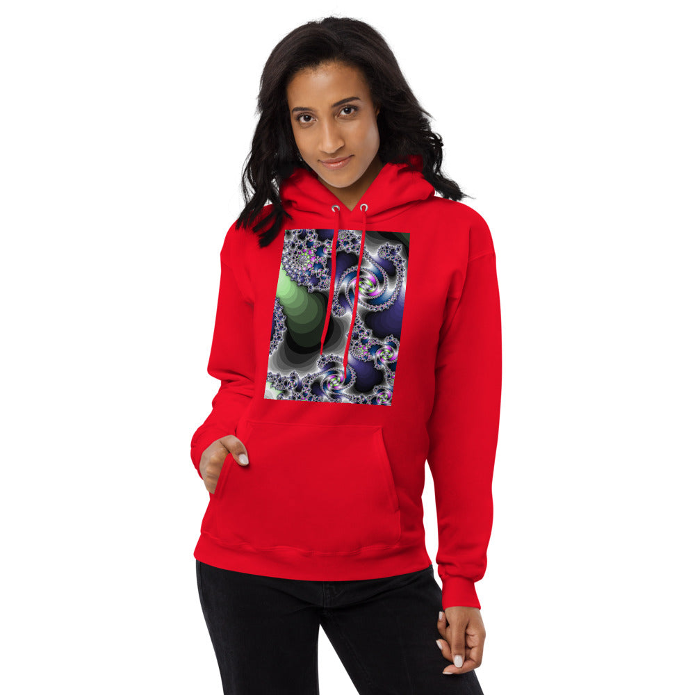 Unisex fleece hoodie Fractal-3