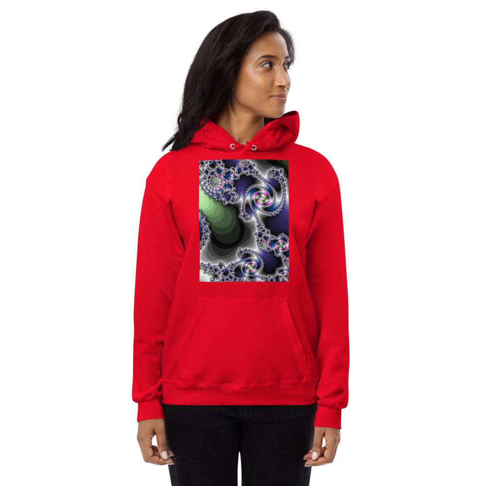 Unisex fleece hoodie Fractal-3