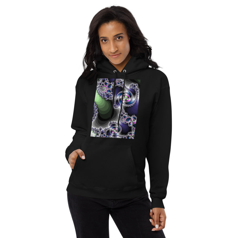 Unisex fleece hoodie Fractal-3