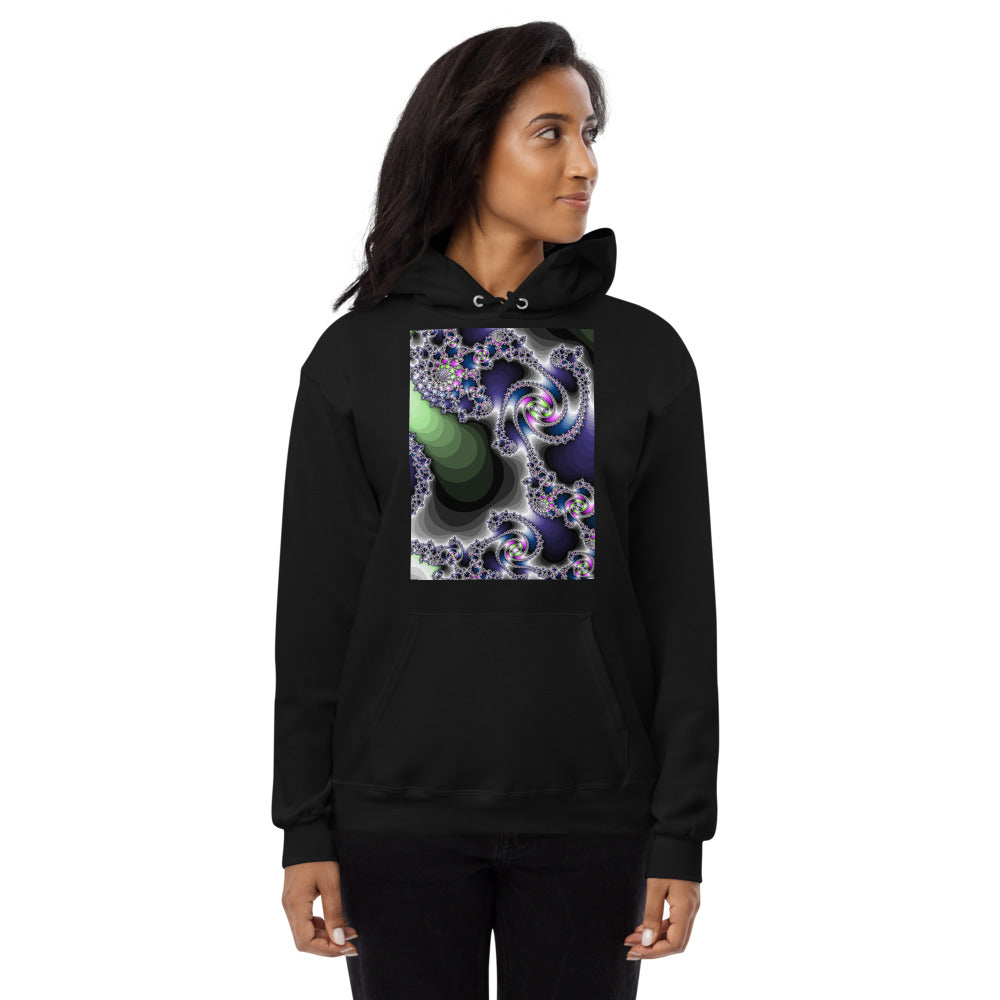 Unisex fleece hoodie Fractal-3