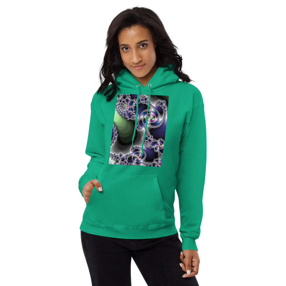 Unisex fleece hoodie Fractal-3