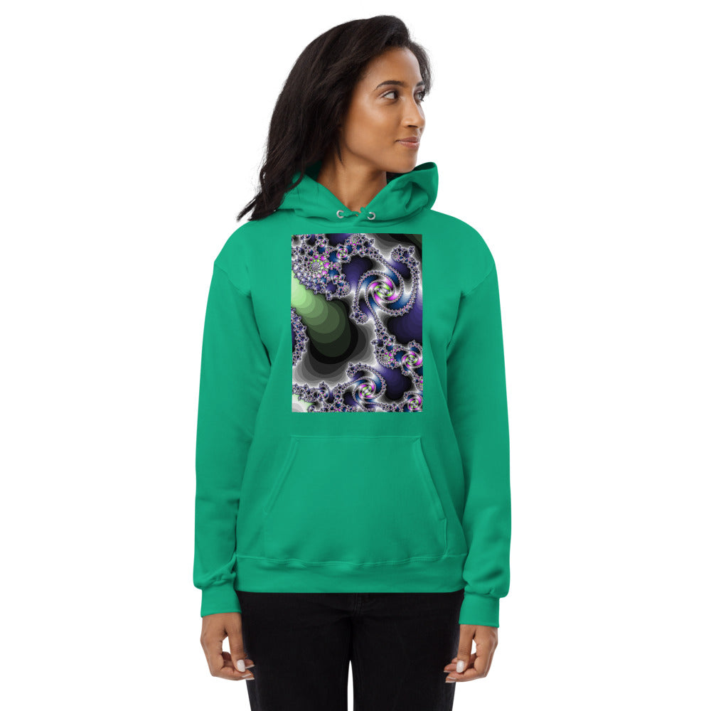 Unisex fleece hoodie Fractal-3