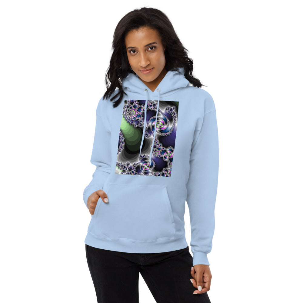 Unisex fleece hoodie Fractal-3
