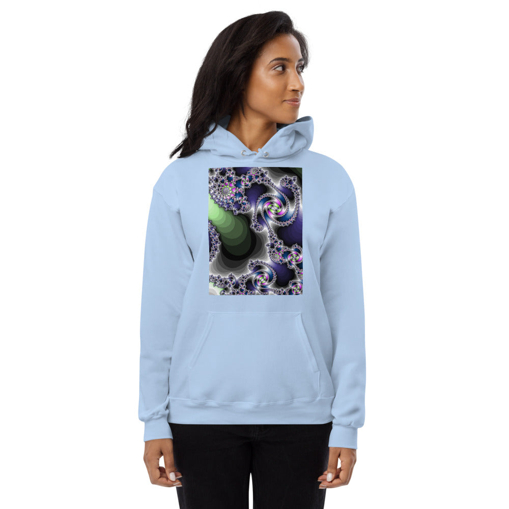 Unisex fleece hoodie Fractal-3
