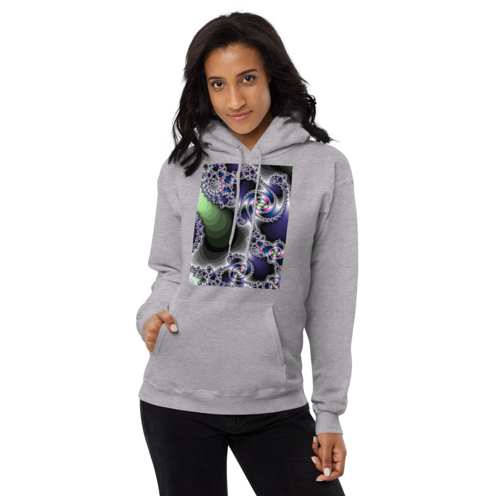 Unisex fleece hoodie Fractal-3