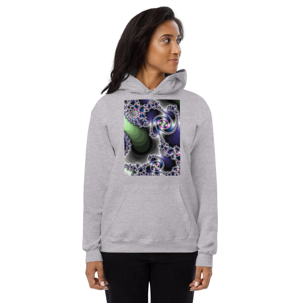 Unisex fleece hoodie Fractal-3