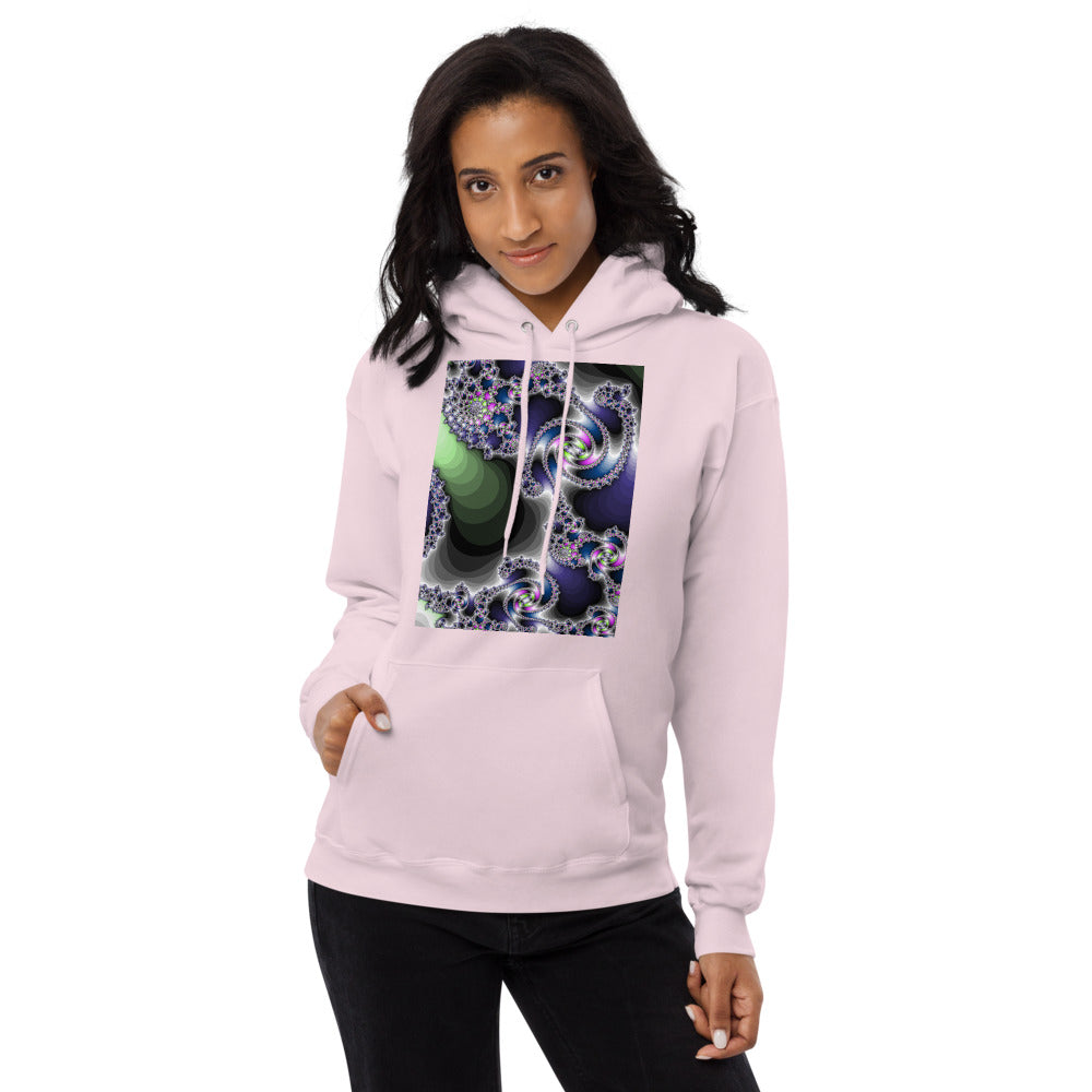 Unisex fleece hoodie Fractal-3