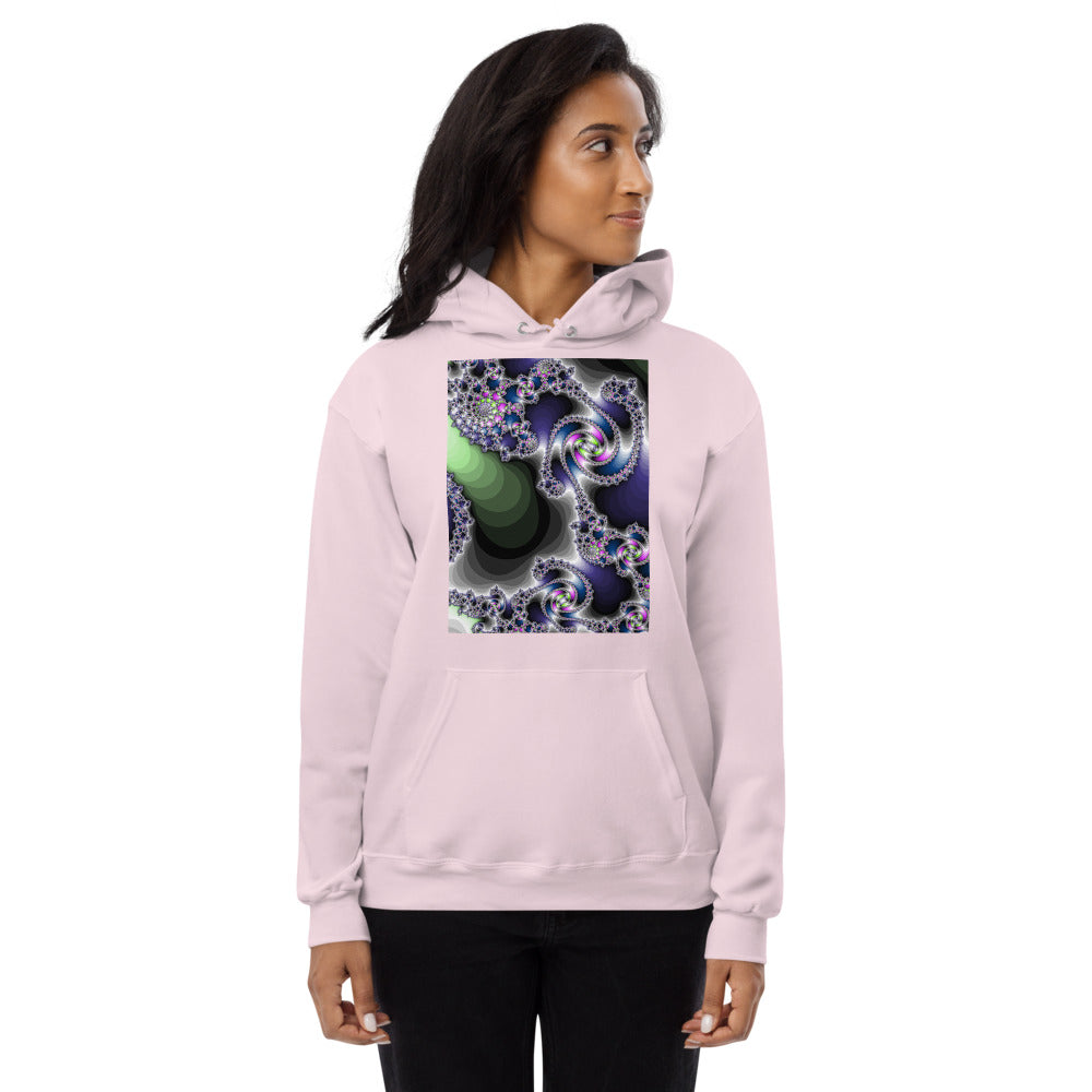 Unisex fleece hoodie Fractal-3