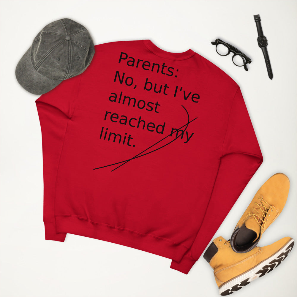Unisex fleece sweatshirt Limits