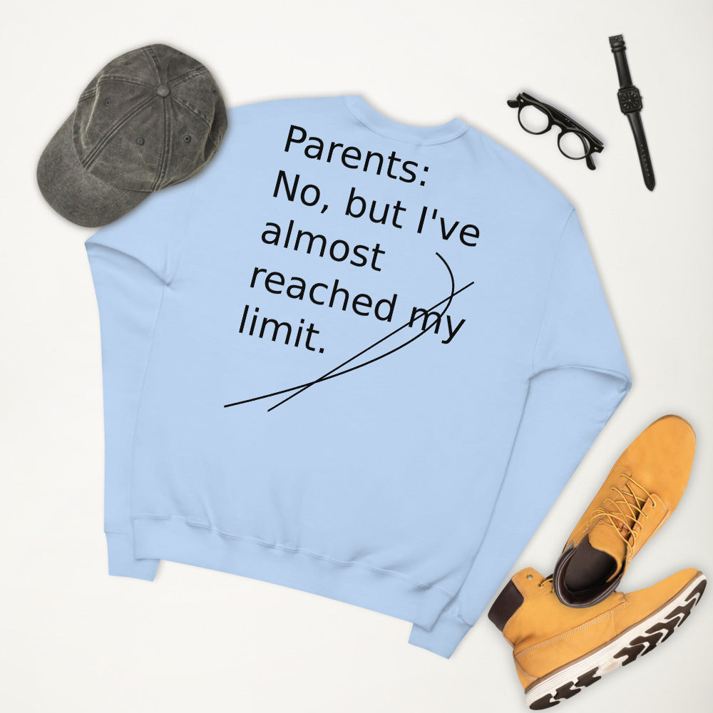 Unisex fleece sweatshirt Limits