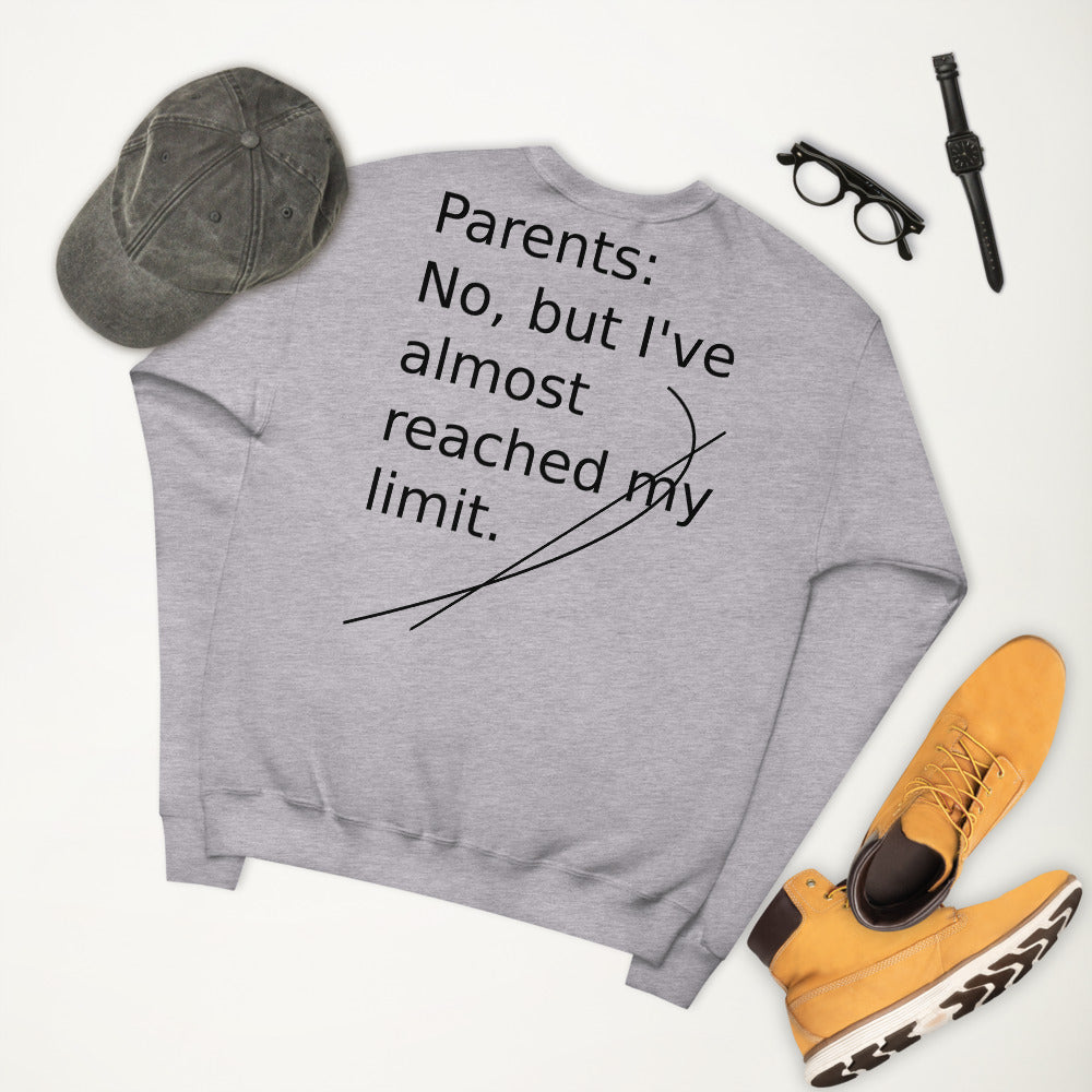 Unisex fleece sweatshirt Limits