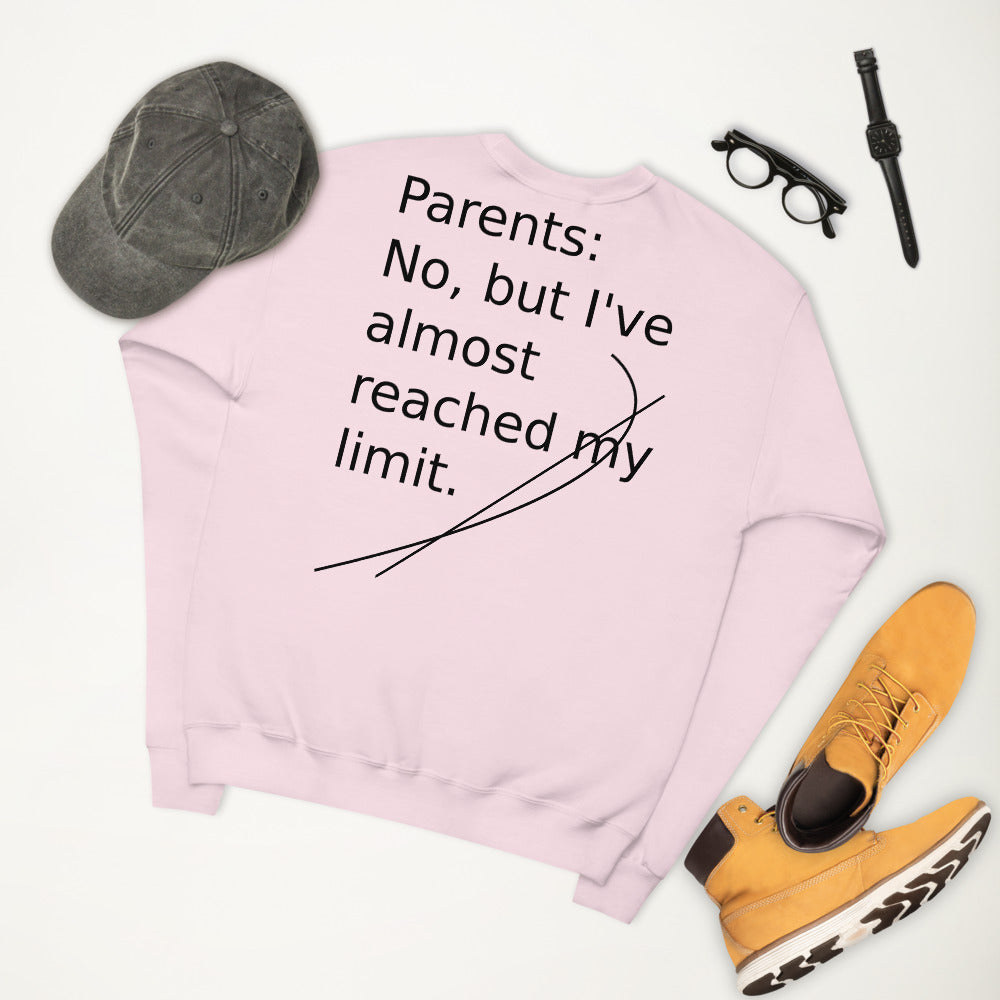 Unisex fleece sweatshirt Limits