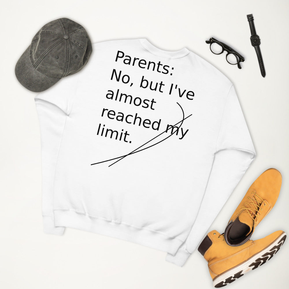 Unisex fleece sweatshirt Limits