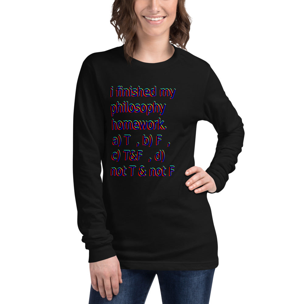 Unisex Long Sleeve Tee Philosotee