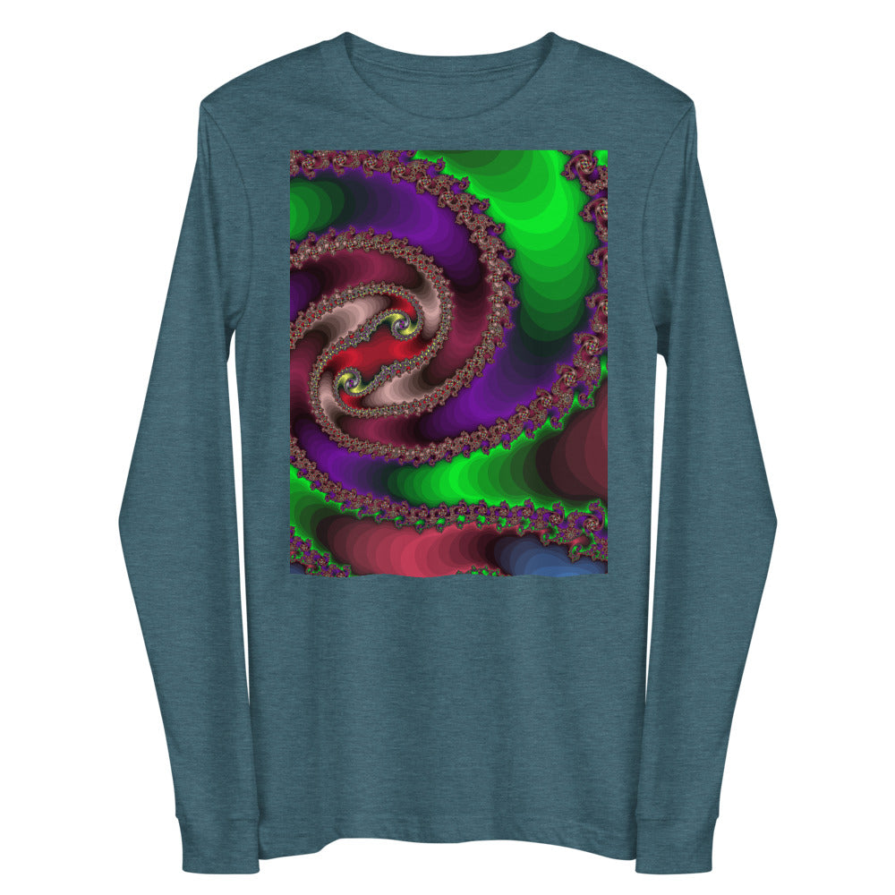 Unisex Long Sleeve Tee Fractal-6