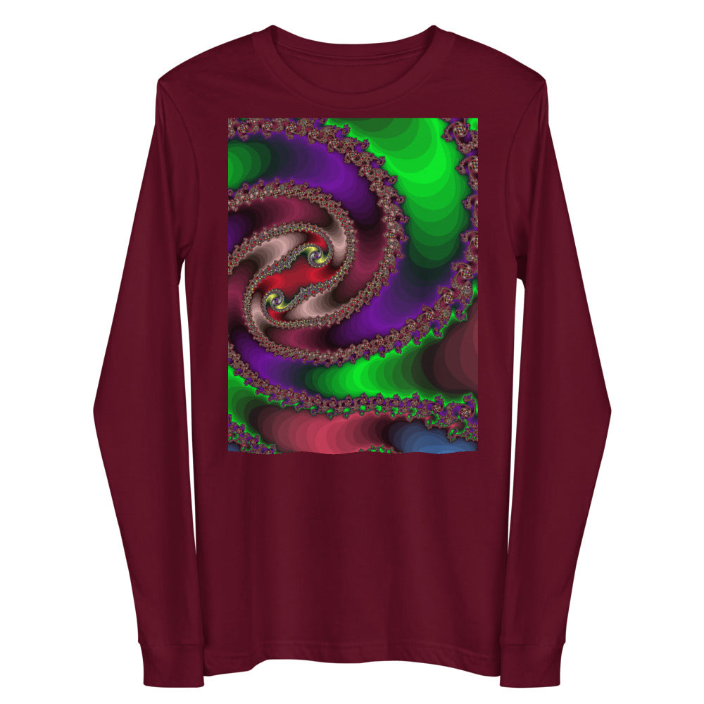 Unisex Long Sleeve Tee Fractal-6