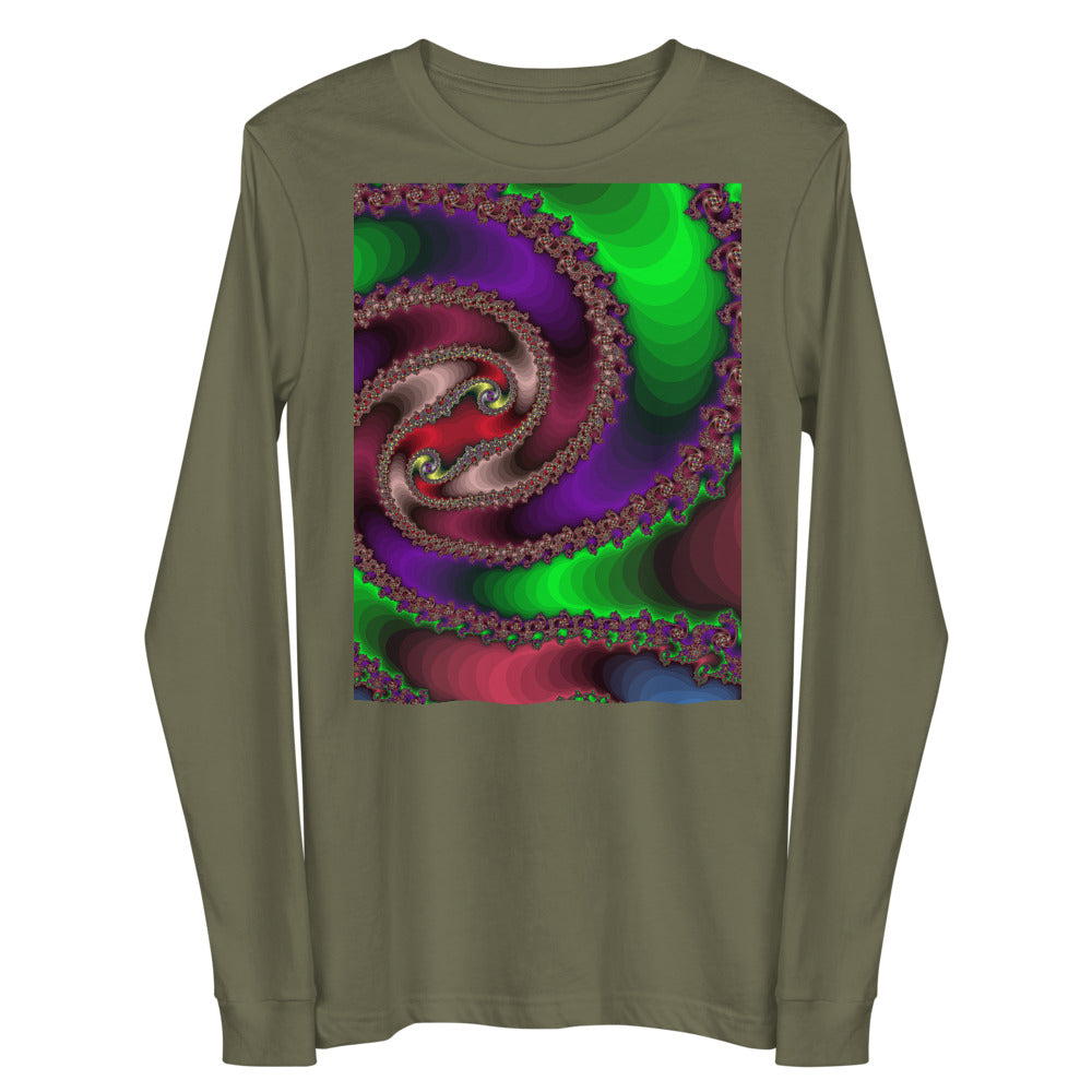 Unisex Long Sleeve Tee Fractal-6
