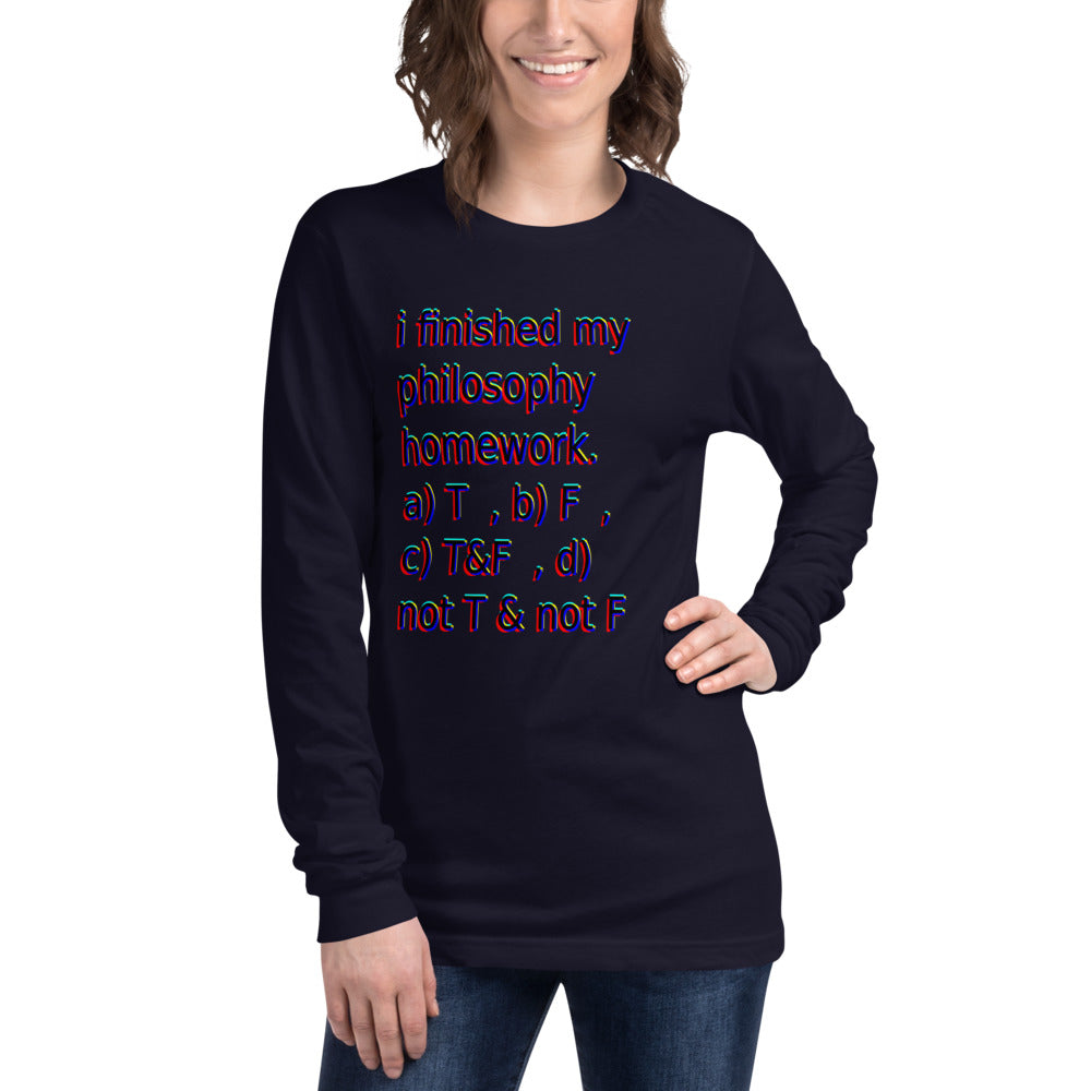 Unisex Long Sleeve Tee Philosotee