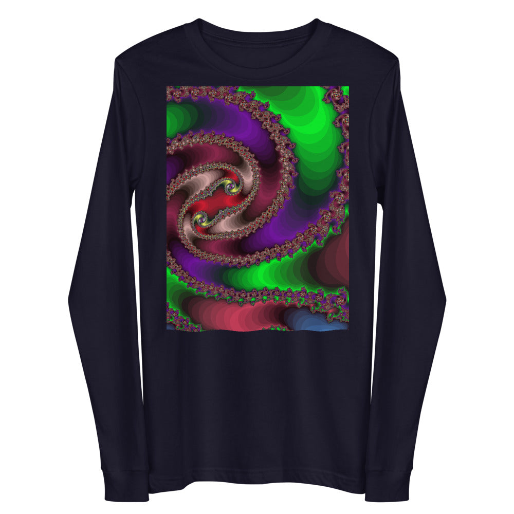 Unisex Long Sleeve Tee Fractal-6