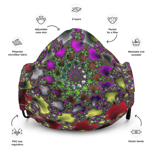 Premium face mask Chaos Spiral